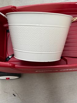 Multi use metal bucket
