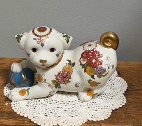 Vintage Porcelain Imperial Puppy of Satsuma