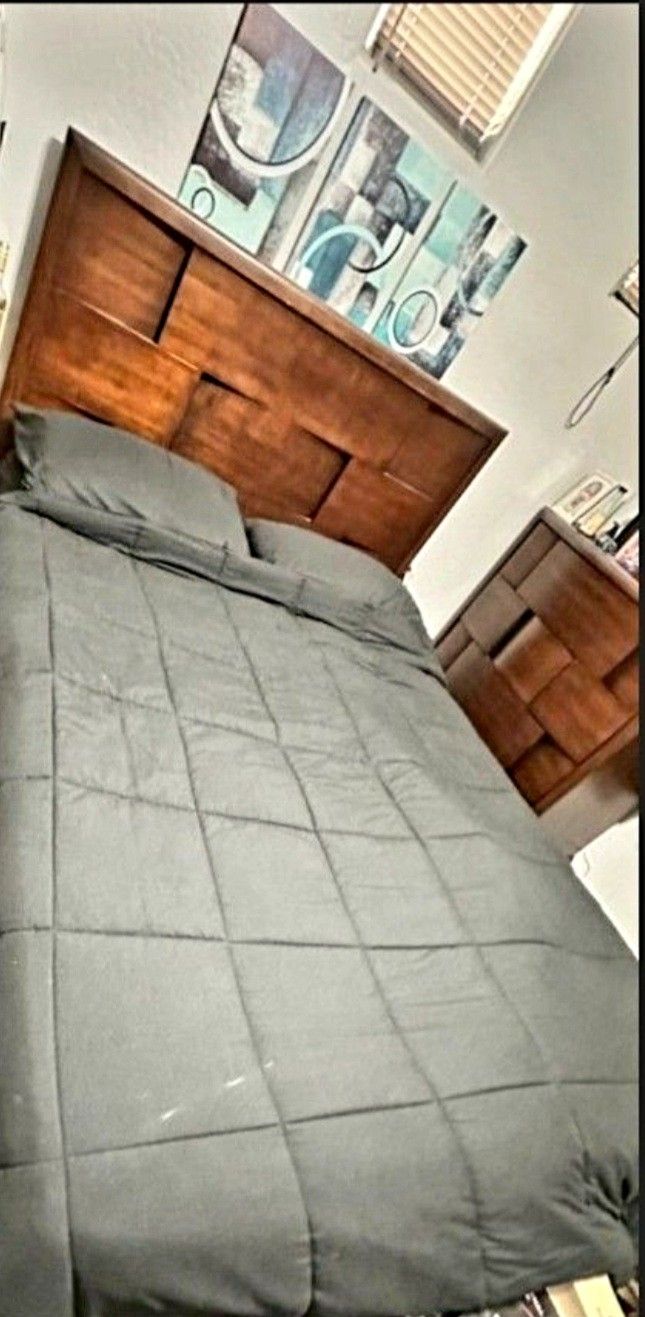 Queen Bed Frame and Base Only (NO Mattress)