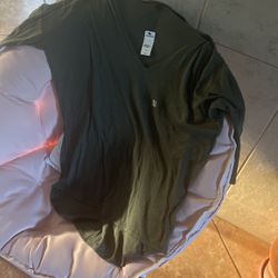 Express Olive Green V Neck Tunic 