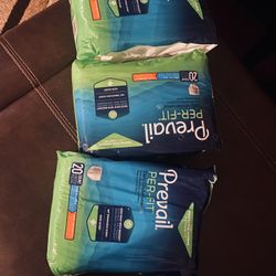 1 box  for $50-Adult pull up style diapers size large. I also have a couple bags of size medium for $15 per bag. Pick up in yakima near 40th and fruit