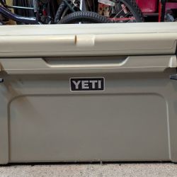 Yeti Tundra 75 Cooler, Tan, Used
