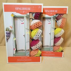 2 Pack Set OpalHouse String Fairy Lights Incandescent Garden Yard Picnic Deck Nook