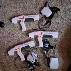 3 LaserX  Lasertag Guns
