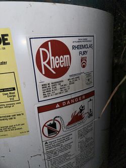 RHEEM 22VR75-70N WATER HEATER