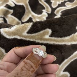 Real 925 Sterling Silver Bridle Ring Size 7