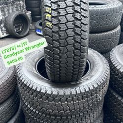 SET OF FOUR USED TIRES LE AT 275/65/18