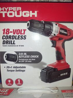 18 volt cordless drill hyper tough sale
