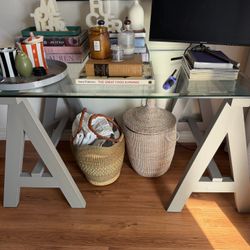 Custom Sawhorse Desk/Console Table