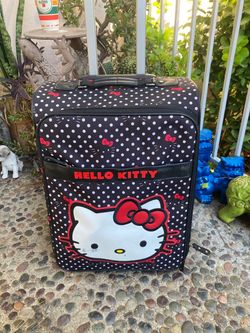 Hello Kitty luggage black rolling