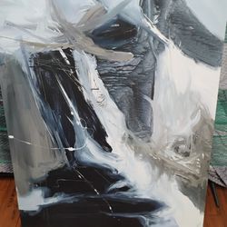 Blue Artwork On Canvas 30x40