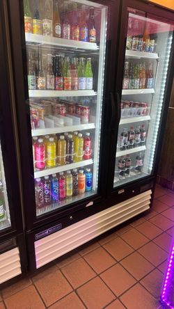 2-Door Commercial Glass Display Refrigerator / Beverage Cooler