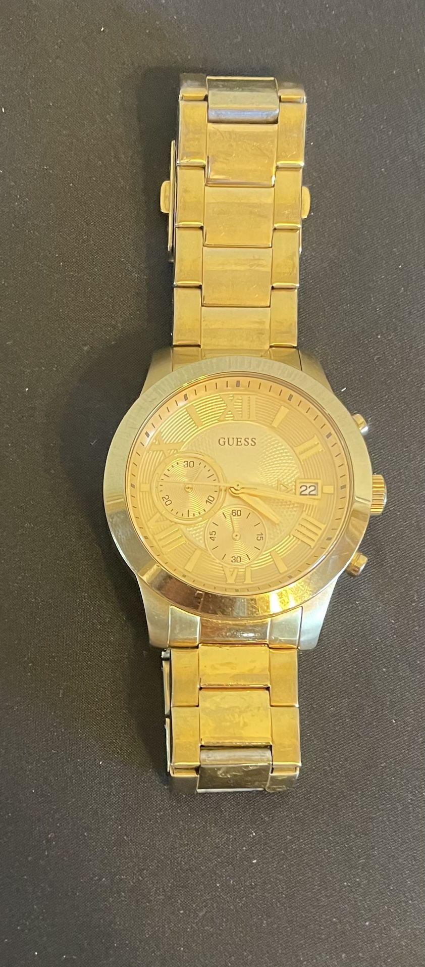 GUESS U0668G4 45MM Stainless Steel Men s Watch PRE OWNED Works. New Battery for Sale in Lakeside CA OfferUp