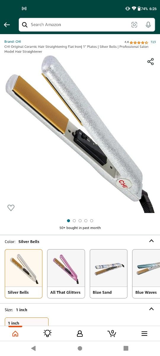 Chi Hair Straightener Silver Bells 