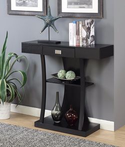 🎉 BRAND NEW Convenience Concepts Newport Harri Console Täble, Black