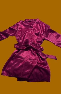 Satin Robe with Belt