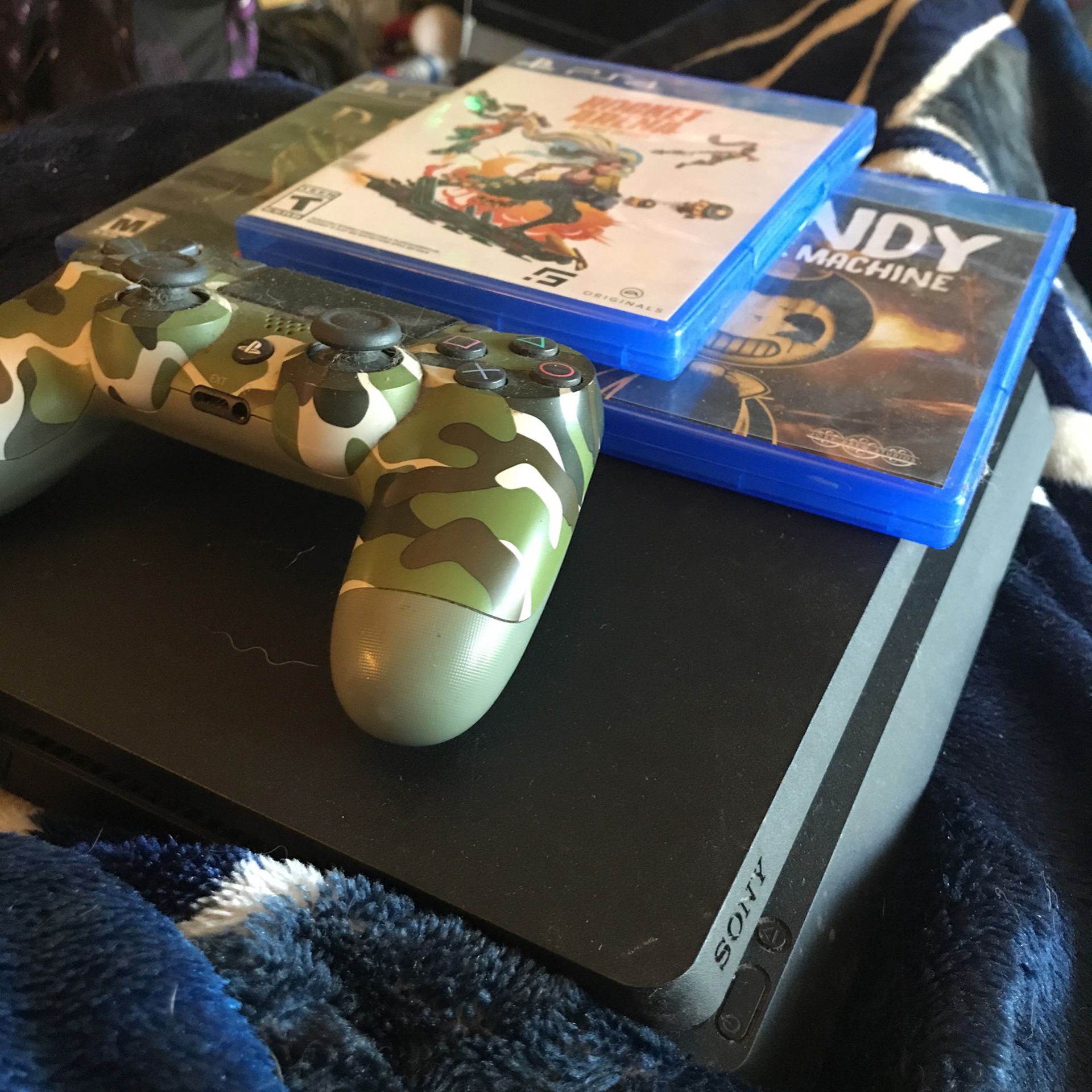 PlayStation 4 With 3 Games And A Controller 