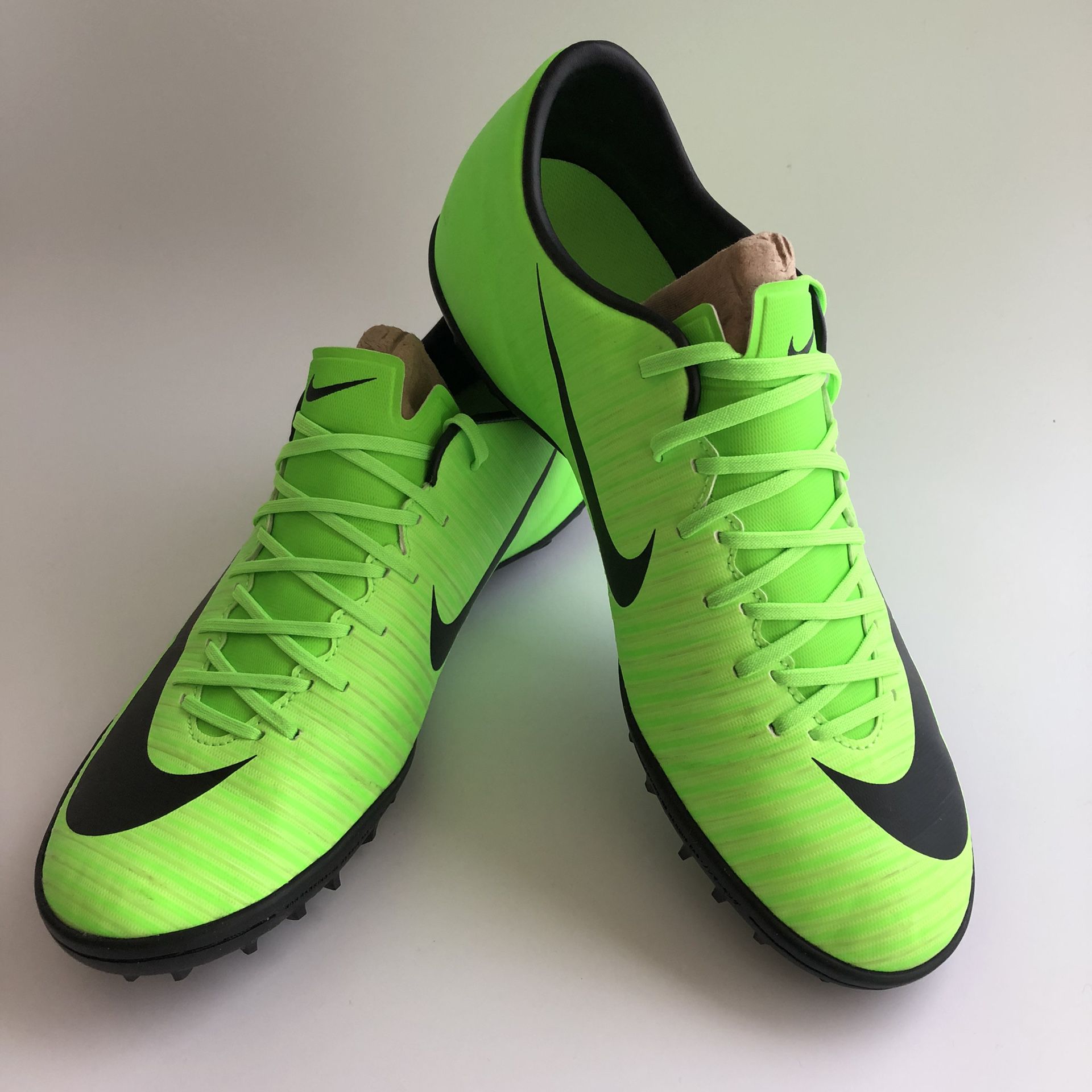 Nike Mercurial X Soccer Shoes Ghost Green - Black(Indoor or Artificial Grass) Size:9.5