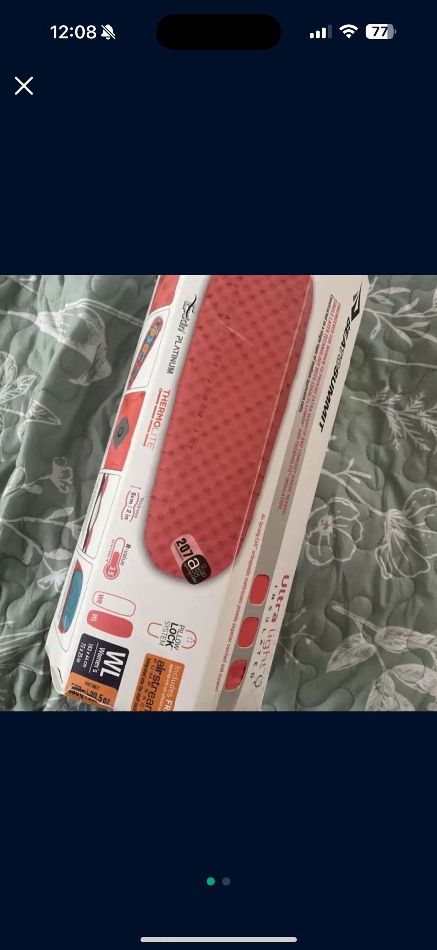 Sea To Summit UltraLight Insulated Women's Air Sleeping Mat - Red