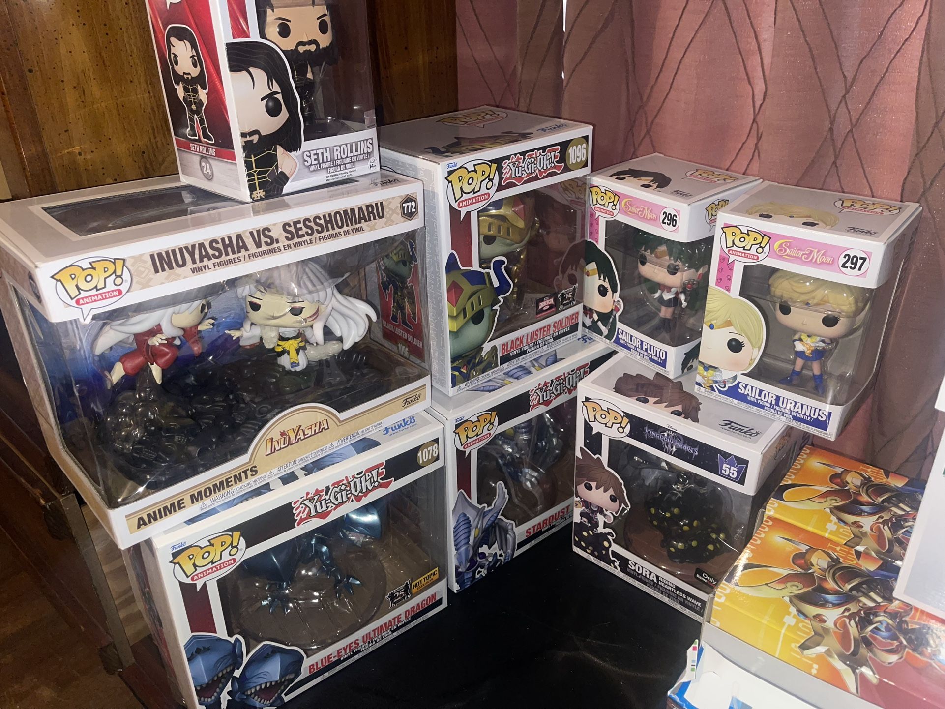 Funko Pop Yugioh Sailor Moon Kingdom Hearts Seth rollins