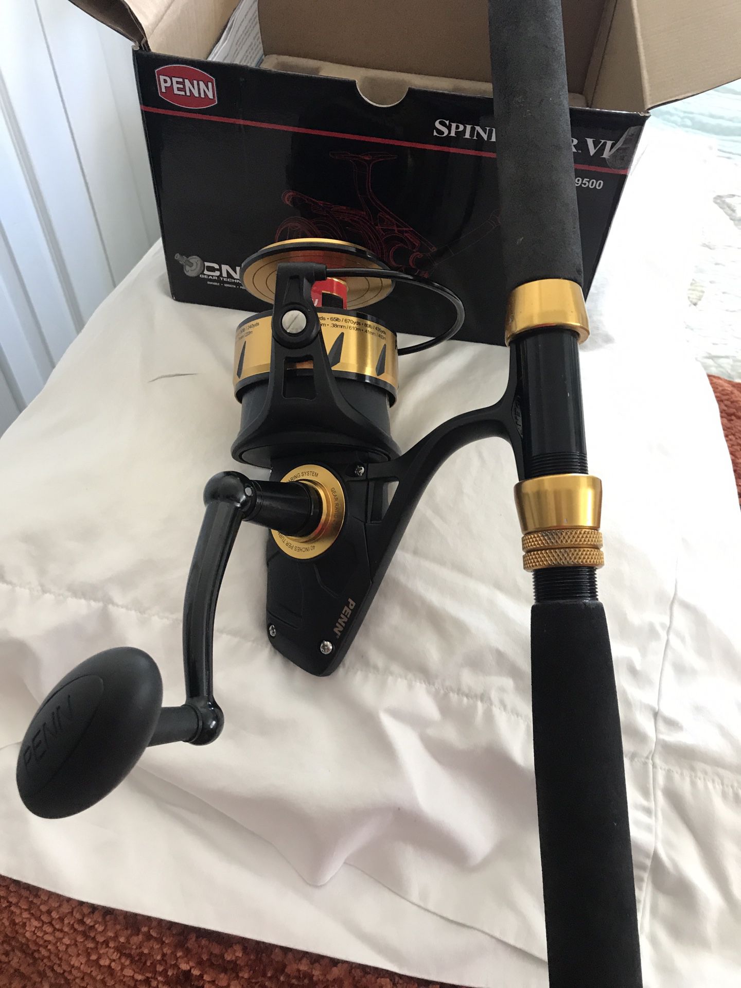Penn Spinfisher VI 9500 Reel (BNIB) On Chaos 7' Rod Fishing Combo for Sale  in Largo, FL - OfferUp