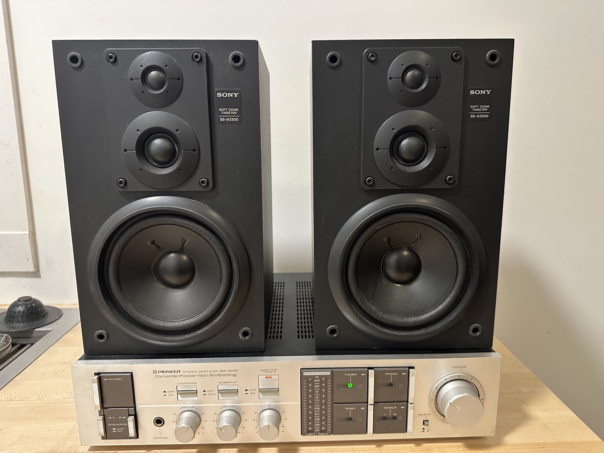 RARE Vintage Hifi Audio System Pioneer + Sony