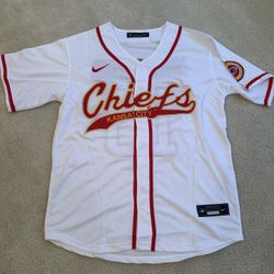 Kansas City Chiefs Patrick Mahomes Baseball Jersey White