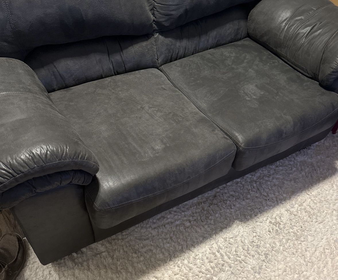Faux Leather loveseat Sofa