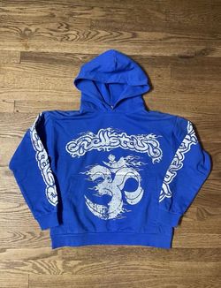 Hellstar Hoodie Blue Size Small