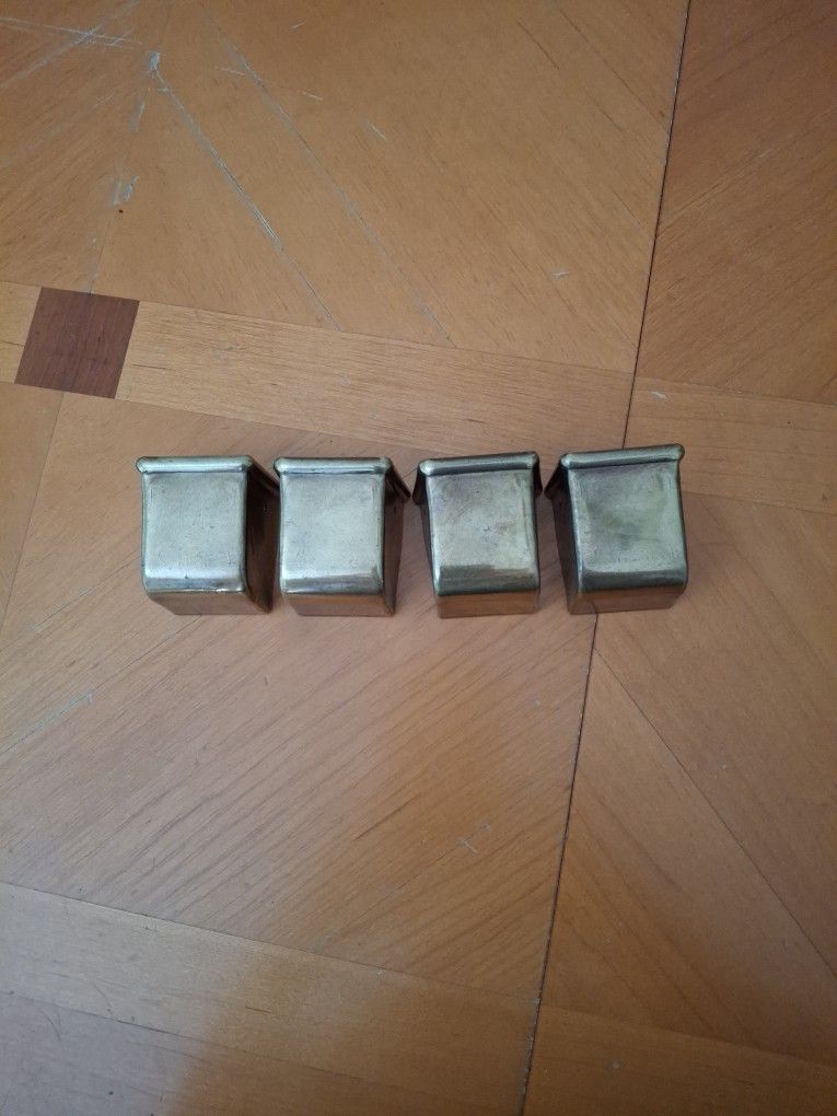 Antique Aged Brass Furniture Feet Toe Caps