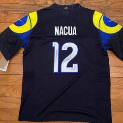 Youth Adult Puka Nacua Los Angeles Rams Jerseys NFA #12 Black blue