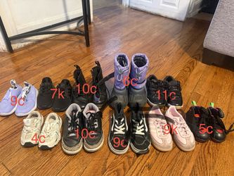Kids Shoes Lot – 10 Pairs Mixed Brands