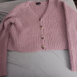 Girls Size 10/12, Art Class Cardigan Sweater 