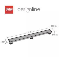 OATEY Designline 36"" Stainless Steel Linear Shower Drain