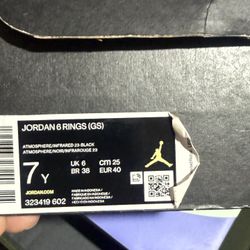 7Y Jordan Six Rings