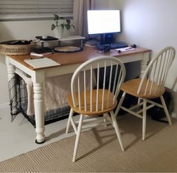 free Farmhouse Desk and Chair Set