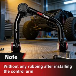 2-4" Front Upper Control Arms for 2019-2024 Chevy Silverado & GMC Sierra 1500 - Heavy Duty Tubular Design with Greasable Ball Joints