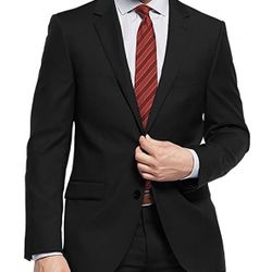 Nicoletti Men's Two Button Stretch Slim Fit Suit