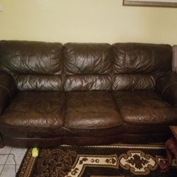 Black Leather Sofa