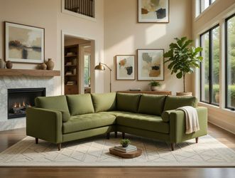 Article Sven 91" Sectional in Napa Moss