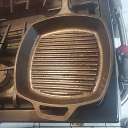 Vintage Lodge Grill Square Pan