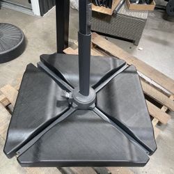 Brand New 4 Pcs Heavy Duty Cantilever Offset Umbrella Base Water Or Sand Fill