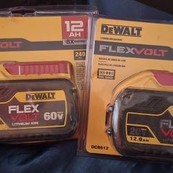 12 AH  New Flexvolt Batteries 