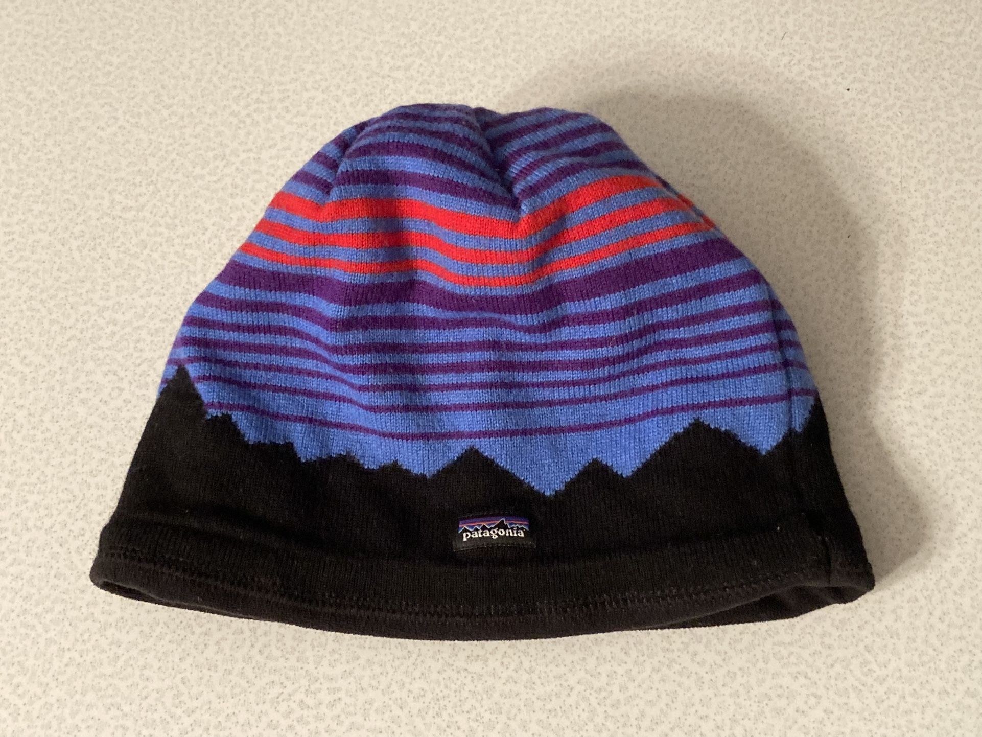 PATAGONIA Winter Fleece Lined Beanie Skull Cap Hat Youth / Child One Size - See Pics!!
