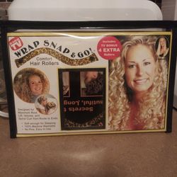 Wrap snap and go hair rollers.