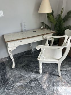 Desk and chair
