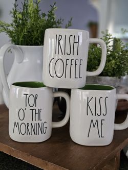 Rae Dunn St. Patrick Mugs Set