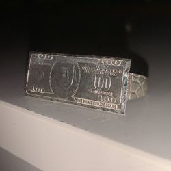 925 REAL SILVER DOUBLE FINGER 100 DOLLAR RING ($250) ORIGINAL PRICE! OPEN TO OFFERS !