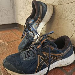 $50 OBO ASICS Gel- Men's Running Shoes Navy Mesh Size 12