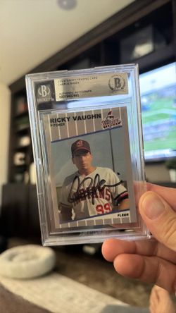 Wild Thing! Rickey Vaughn! Charlie Sheen auto!!!